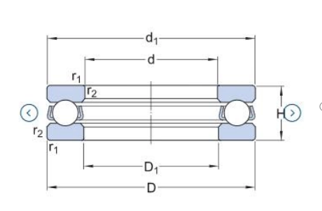 Thrust ball bearing 51109 Thrust ball bearing 51109