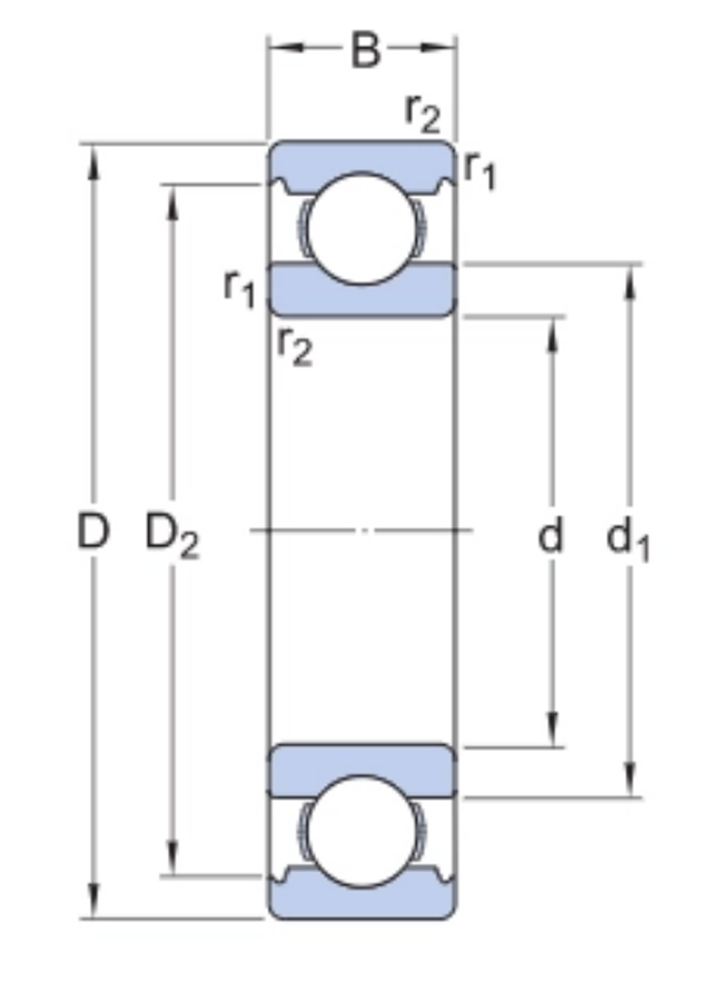 6200 Deep Groove Ball Bearing