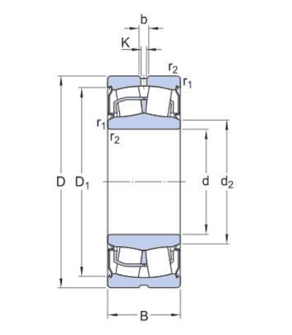 Self aligning roller bearing BS2-2205-2RSVT143 Self aligning roller bearing BS2-2205-2RSVT143