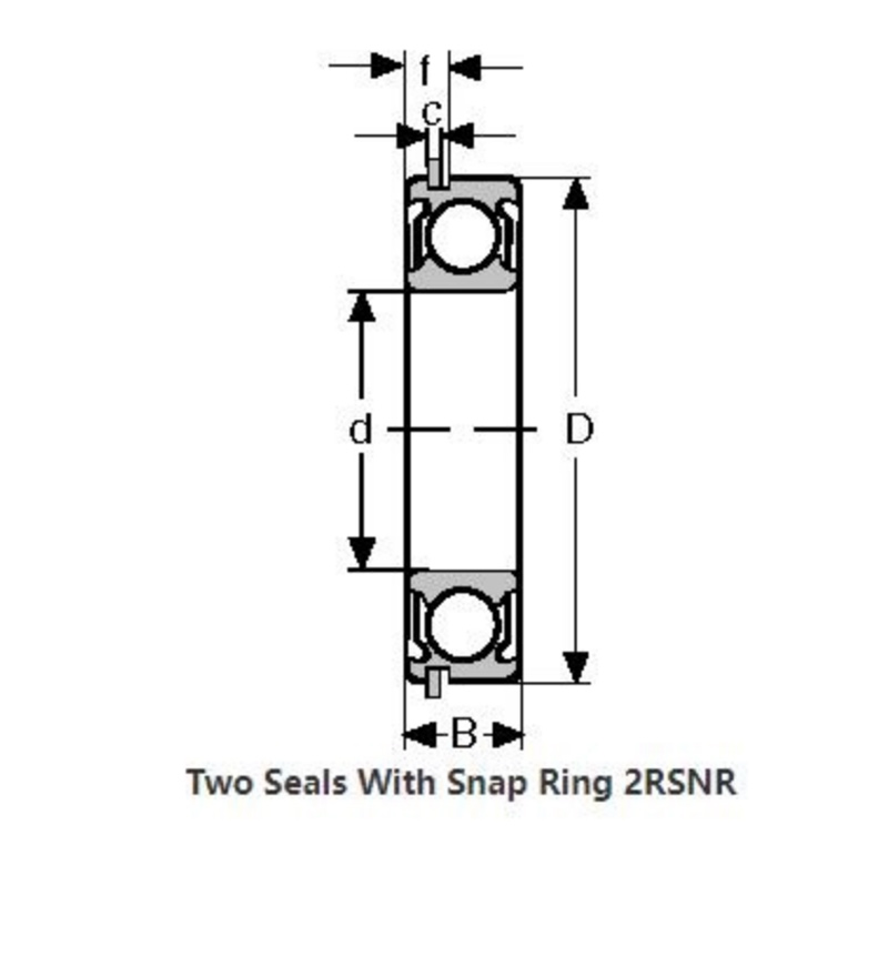 6205-2RSNR محمل كروي ذو أخدود عميق 6205-2RSNR Deep Groove Ball Bearing