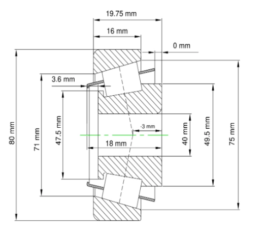 30208 Single row tapered roller bearing 30208 Single row tapered roller bearing