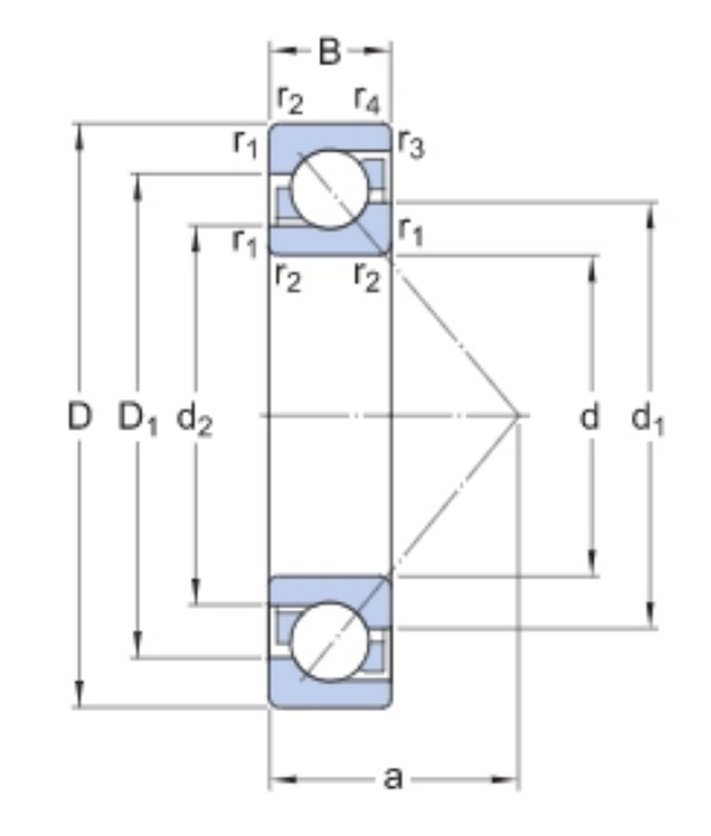 7206 BECBM Angular Contact Ball Bearings 7206 BECBM Angular Contact Ball Bearings