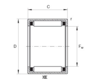 HK 3030 high-precision bearing 30x37 x 30mm needle roller bearing HK3030 HK 3030 high-precision bearing 30x37 x 30mm needle roller bearing HK3030