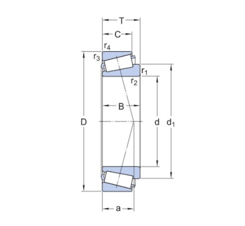575572 Single row British tapered roller bearing 575572 Single row British tapered roller bearing
