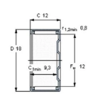 BK series needle roller bearings BK series needle roller bearings