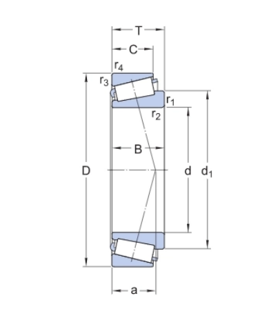 30303 Single row tapered roller bearing 30303 Single row tapered roller bearing